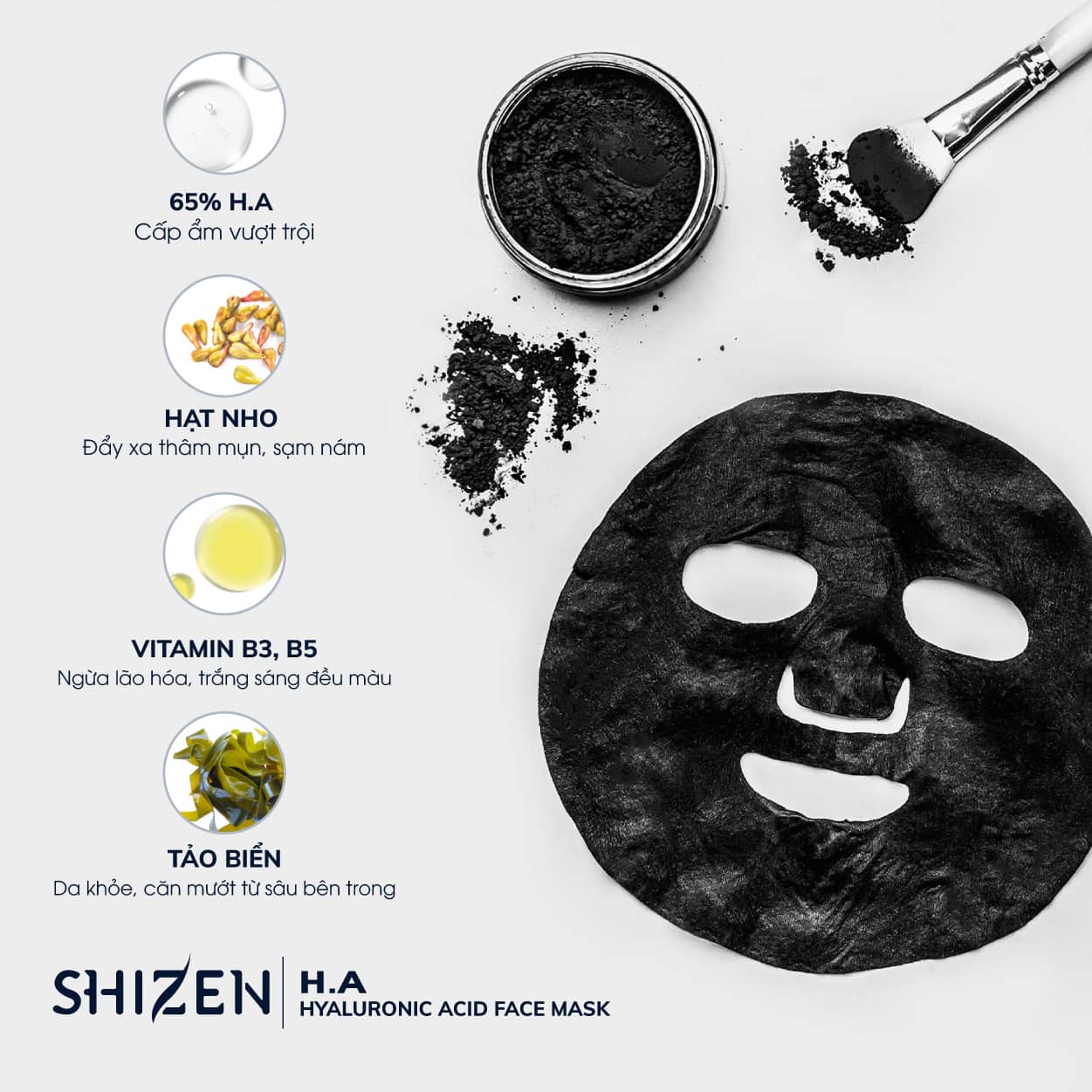 Mặt nạ cấp ẩm Shizen chiết xuất từ các thành phần tự nhiên