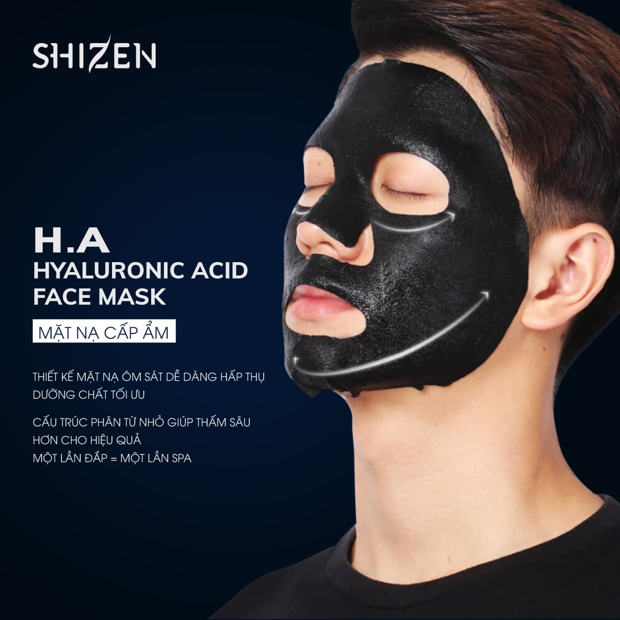 Mặt nạ Shizen có công dụng cấp ẩm, khắc phục tình trạng sạm da, làm sáng da,...