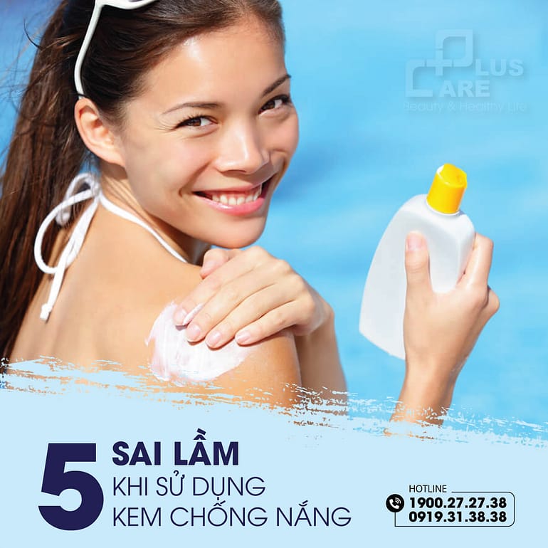 5 sai lam khi thoa kem chong nang 077